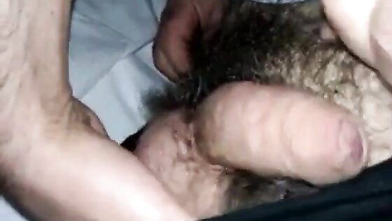 Touching soft dick of my dad in bed