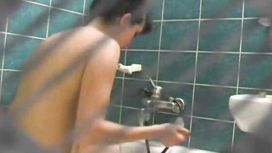 my horny stepmom takes a shower