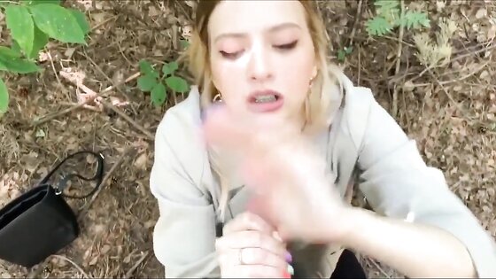 Blow job in the forest Part2