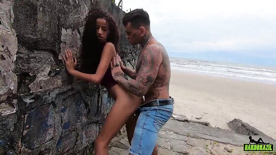 MF 008 - Tattooed catches nymphet walking on the beach and gets the dick