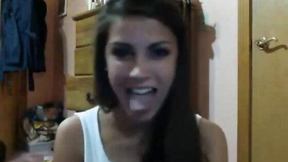 Hot Girl with Amazing Tongue Talent