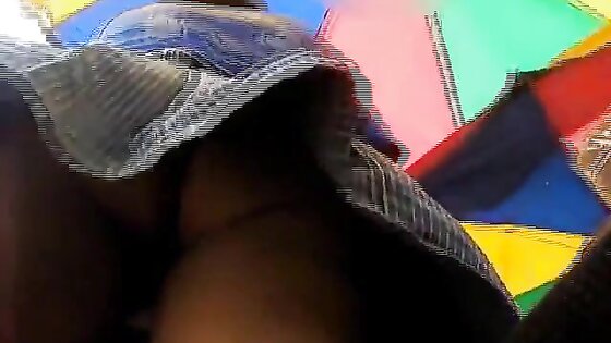 Latina Thong Upskirt