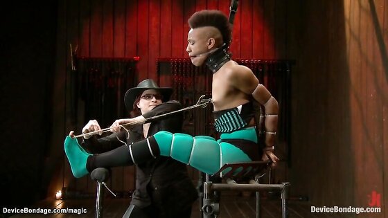 Mistress Hard Plays Ebony Slave