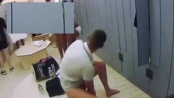 Masturbating in a crowded locker room