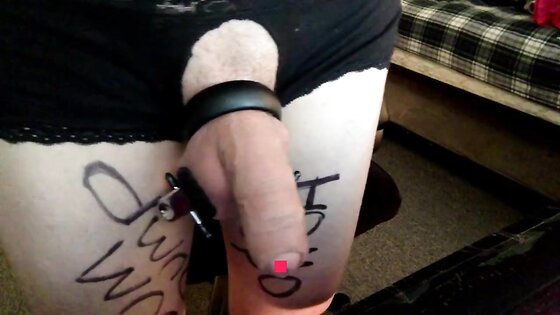 Sissy Faggot Boi used as a notepad whore!