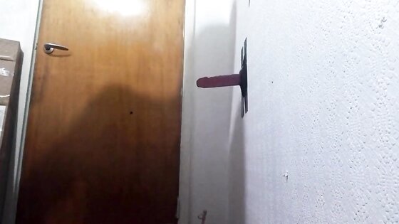 Fucking my wall mounted dildo