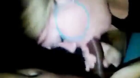 Blonde sucking BBC and swallowing cum