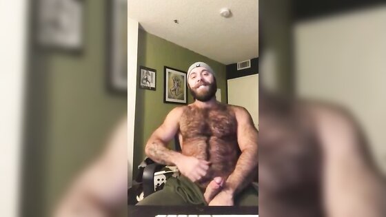 Hairy Lumberjack Shows Off his Cock ( No Cum )