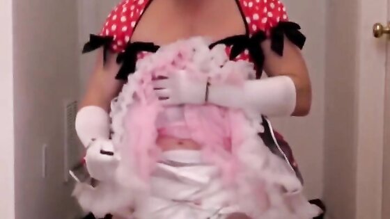 Sissy gets triple diapered