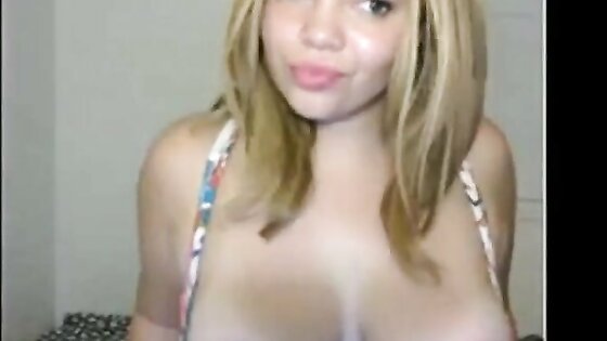 happy brazilian webcam hottie jiggling big tits