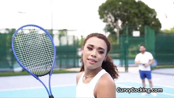 Tennis then a hot fuck with ebony cutie