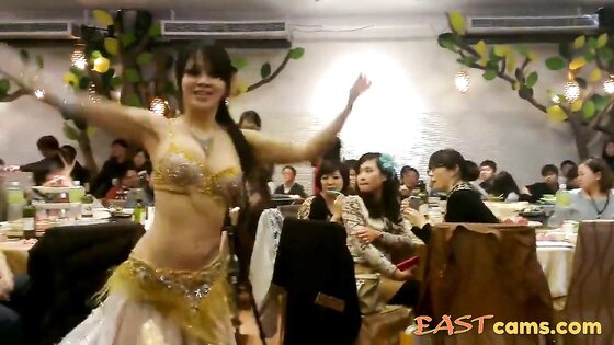 sexy asian Belly Dancer shake her slut boobs