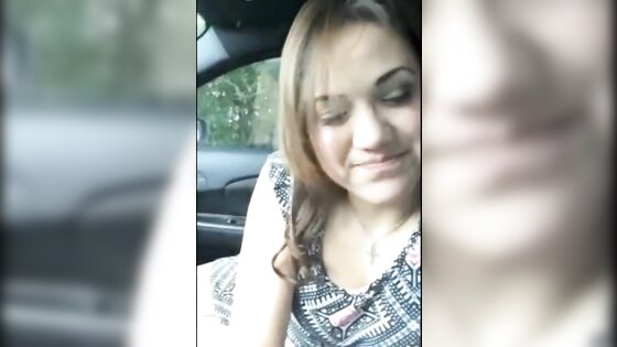 Cute Girl BJ In Car