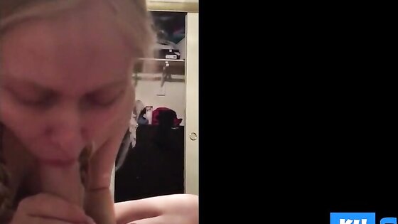 18 year old blonde sucking my cock