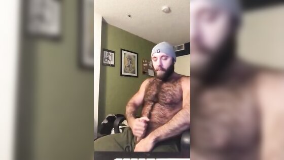 Hairy Lumberjack Shows Off his Cock ( No Cum )