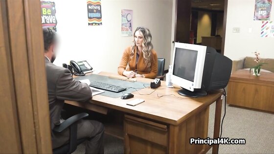 bossy milf ends up on fat dick at the office