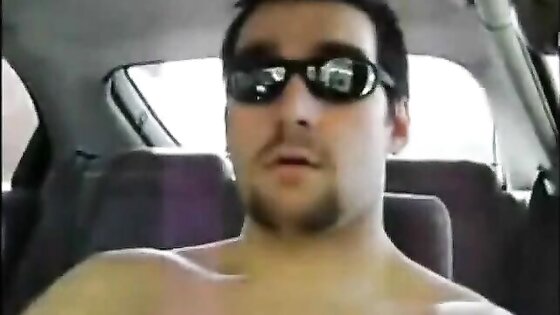 Horny Verbal Dude Jerks Off & Cums in Car