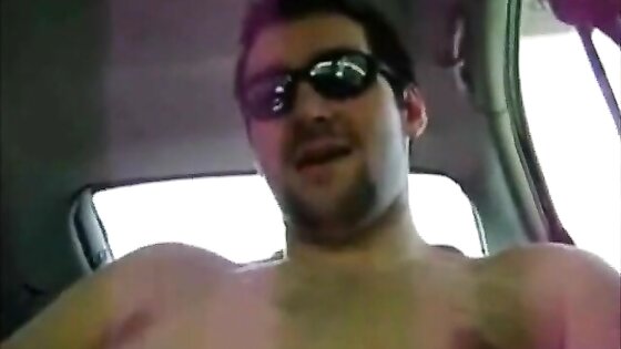 Horny Verbal Dude Jerks Off & Cums in Car