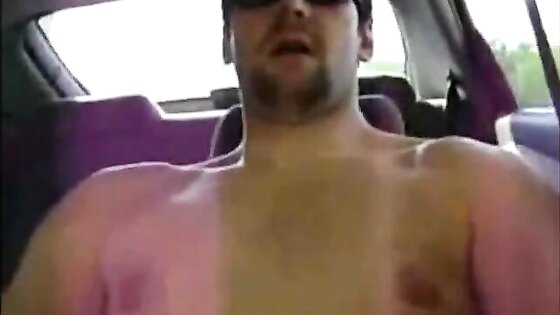 Horny Verbal Dude Jerks Off & Cums in Car