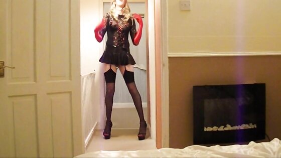 Tgirl crossdresser Gina 1st intro video