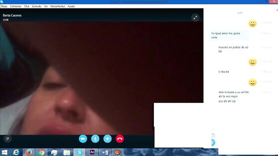 mature masturbating on skype