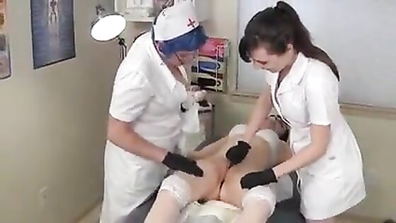 Restraint Nurse Diaper And Anal Dildo Played