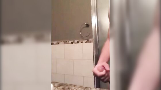 Jerking In The Bathroom