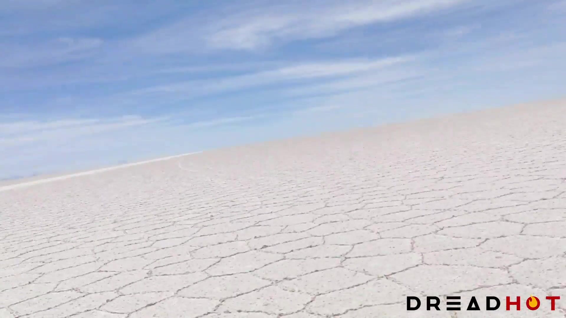 DH 34 - Two cumshots in the mouth in public on the biggest salt flat in the world