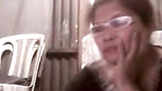 57-Year-Old Asian Granny Flashes on Webcam