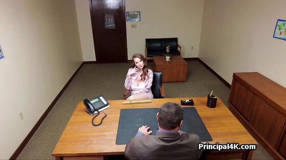 Big titty milf lawyer ends up blowing a principal