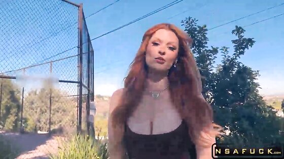 Golf Date Turns into Sneaky Public Fuck with Hot Redhead