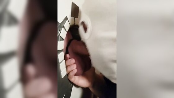 Glory Hole Amateur Takes on a Big Cock