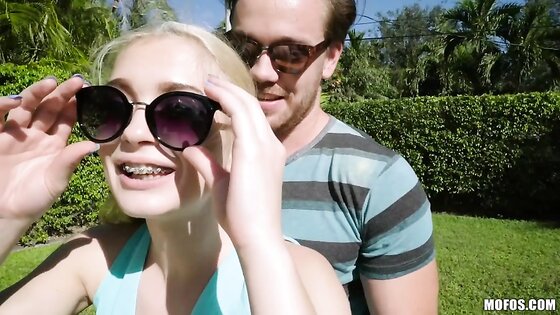 Slender Teen Blonde Fucked Outdoors