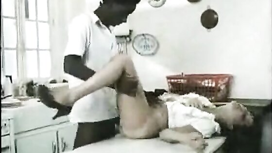Vintage French Deutsch Film: Interracial Self Saug