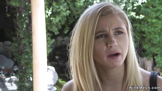 Cute Blonde Tied And Fucked