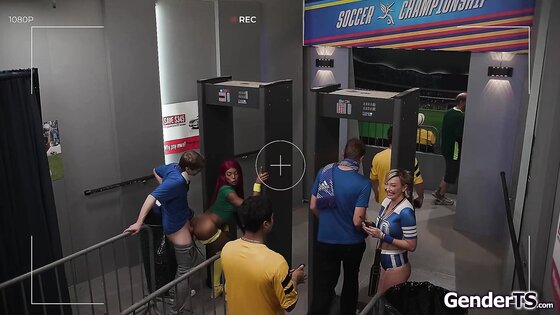 Trans anal reamed at security checkpoint