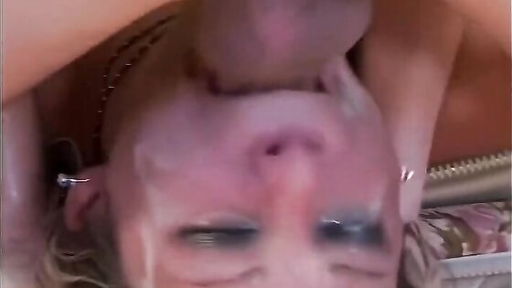 Beauty Blonde Whore Rough Throat Fuck