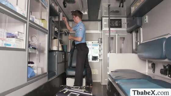 Caught our ambulance driver jerking off in mobile