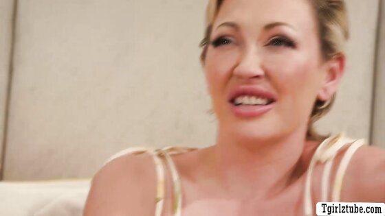 New MILF neighbor double penetrated by two TS