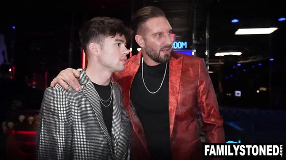 Ronnie Violet letting her Stepbro and stepdad spirtroast her