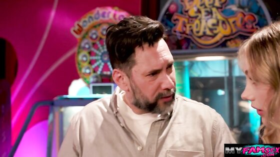 Banging my horny stepdaughter inside arcade house