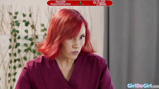 Masseuse helps client get ready for anal