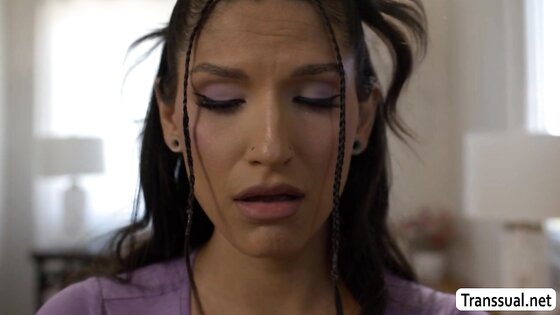 Letting my TS friend use my pussy as a sex toy