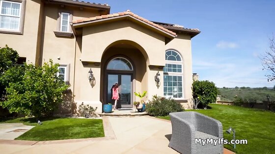 Making busty next door wife happy with a big dick in her mouth