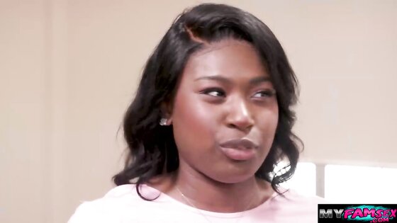 Fuck my pussy and cum on my face black stepdad