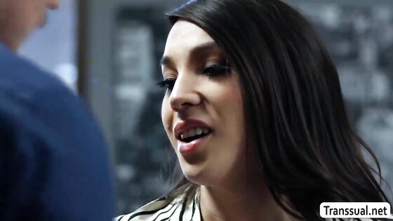 Fucking my horny TS boss in her office