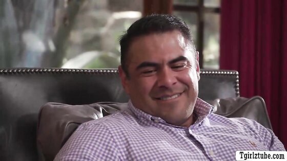 Rich man brings TS hitchhiker and fucks her ass