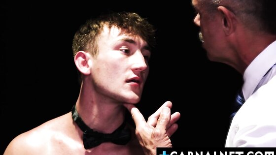 Masters Reece Scott and Max Sargent take turns fucking Colton Fox