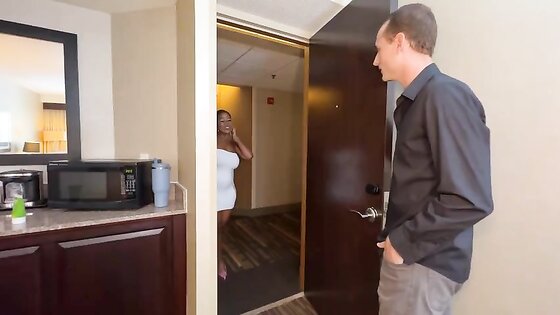 Cute Ebony Slut Sucks And Fucks