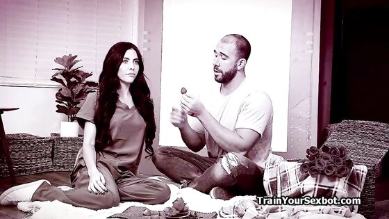 Shy girlfriend bot got naughty features for her new owner